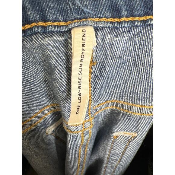 rag & bone Dre Low-Rise Slim Boyfriend Jeans Blake/Medium Wash NWOT Size 32 - Picture 9 of 11